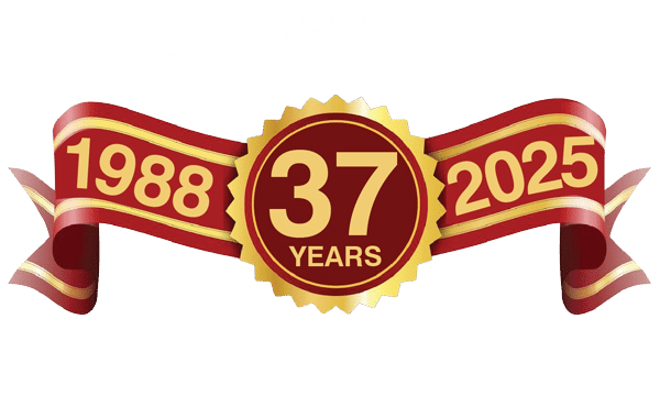 USA Benefits Group 37 years ribbon logo